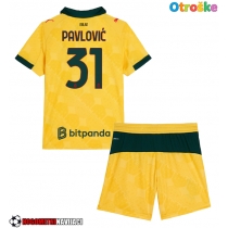 Otroške Nogometnih dresov AC Milan Strahinja Pavlovic #31 Tretji 2025-26 Kratki rokavi (+ hlače)